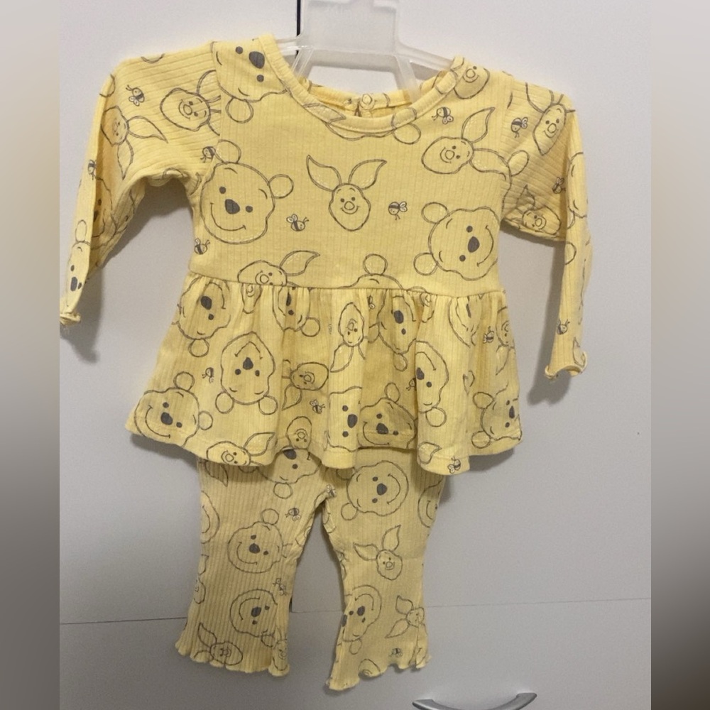 Yellow Winnie the Pooh Kids Pajamas